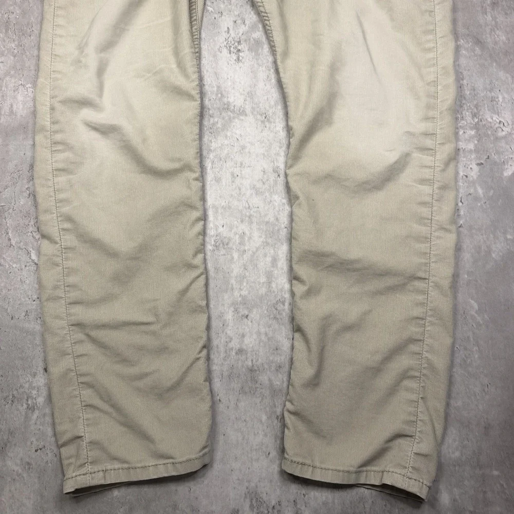 Levi's 512 Slim Taper Pants Mens 34x30 Tan Khaki Corduroy Stretch Chinos